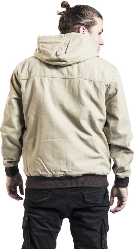 Gothicana By Emp "Hooded Duck Canvas Jacket" Between-seasons Jacket Sand By Dickies
