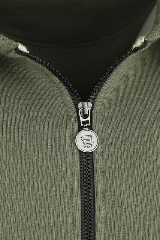 Gothicana By Emp "Hooded Jacket With Colored Details" Hoodie Jacket Green By RED By EMP
