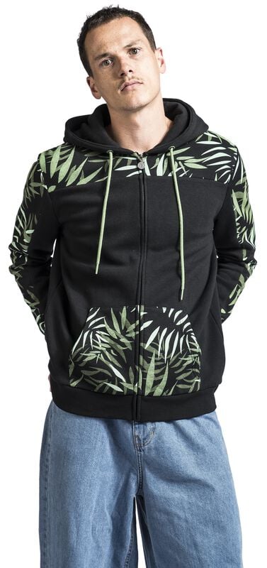 Gothicana By Emp "Hooded Jacket With Colored Print" Hoodie Jacket Black By RED By EMP