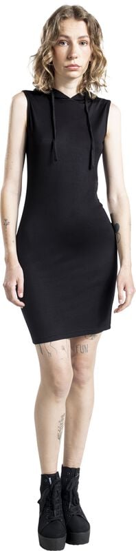 Gothicana By Emp "Hoodie Dress" Mini Dress Black By RED By EMP