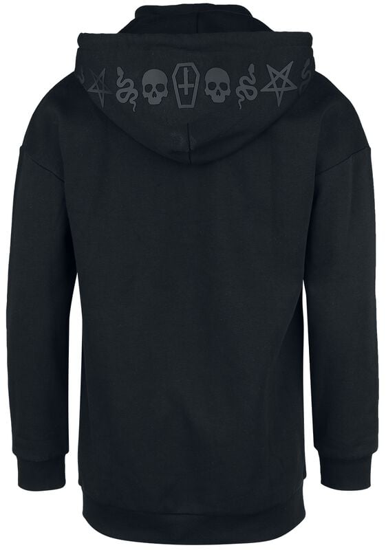 Gothicana By Emp "Hoodie With Collar" Hoodie Black By Gothicana By EMP