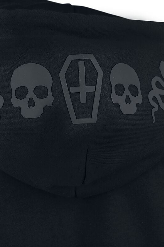 Gothicana By Emp "Hoodie With Collar" Hoodie Black By Gothicana By EMP