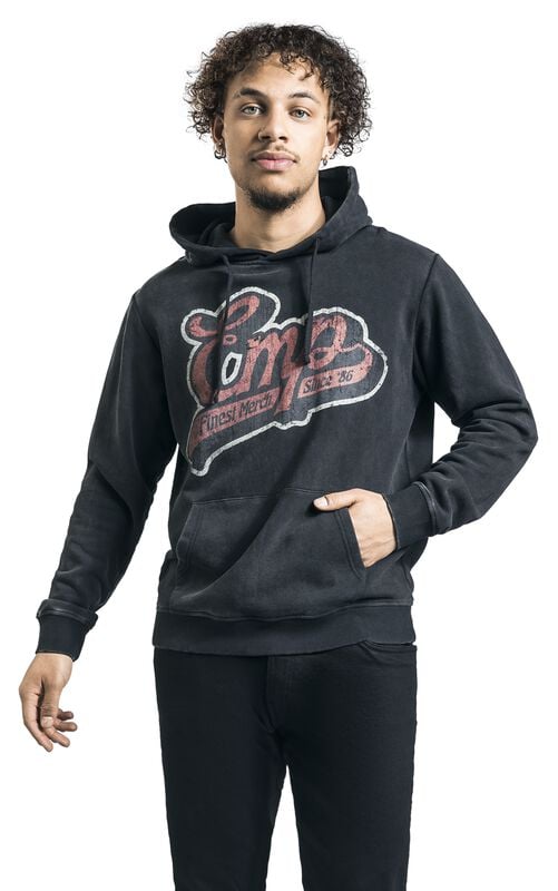 Gothicana By Emp "Hoodie With Vintage EMP Logo" Hoodie Black By EMP Stage Collection