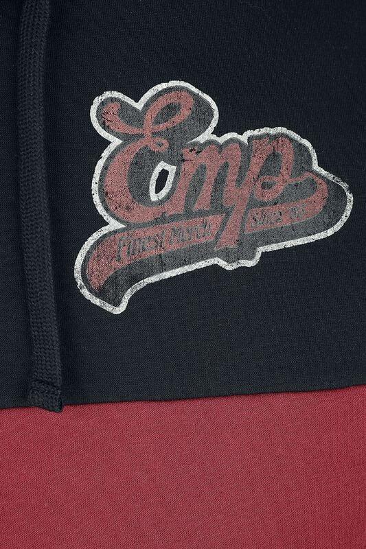 Gothicana By Emp "Hoodie With Vintage EMP Logo" Hoodie Black-orange By EMP Stage Collection