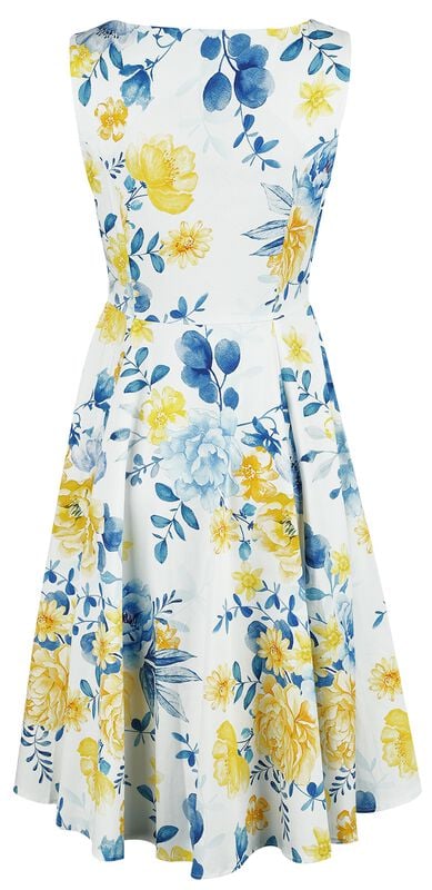 Gothicana By Emp "Hope Floral Swing Dress" Midi Dress Multicolour By H&R London