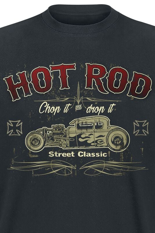 Gothicana By Emp "Hot Rod Street Classic" T-Shirt Black By Hot Rod Street Classic
