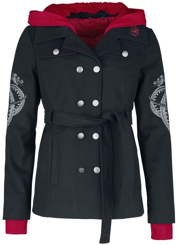 gothicana by emp "House of the Dragon" Winter Jacket black by Game of Thrones