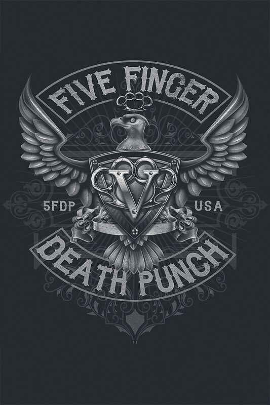 Gothicana By Emp "Howe Eagle Crest" T-Shirt Black By Five Finger Death Punch