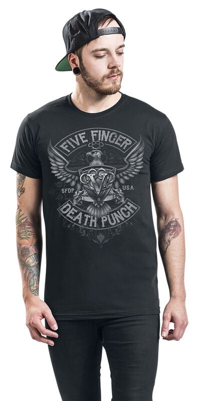 Gothicana By Emp "Howe Eagle Crest" T-Shirt Black By Five Finger Death Punch