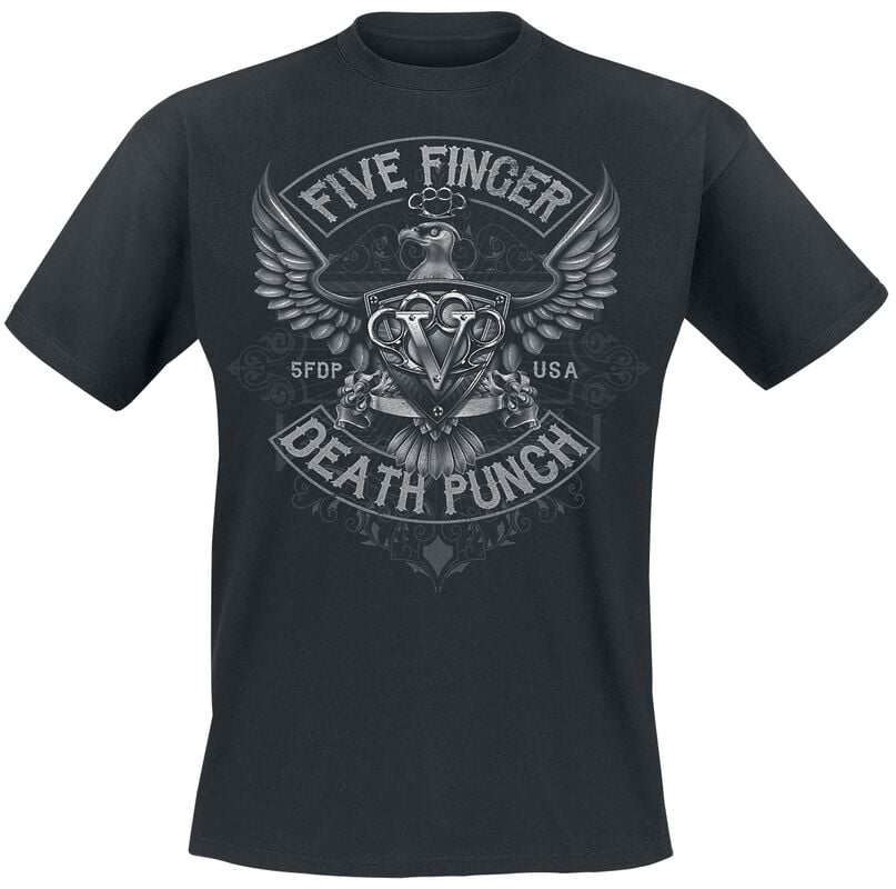gothicana by emp "Howe Eagle Crest" T-Shirt black by Five Finger Death Punch