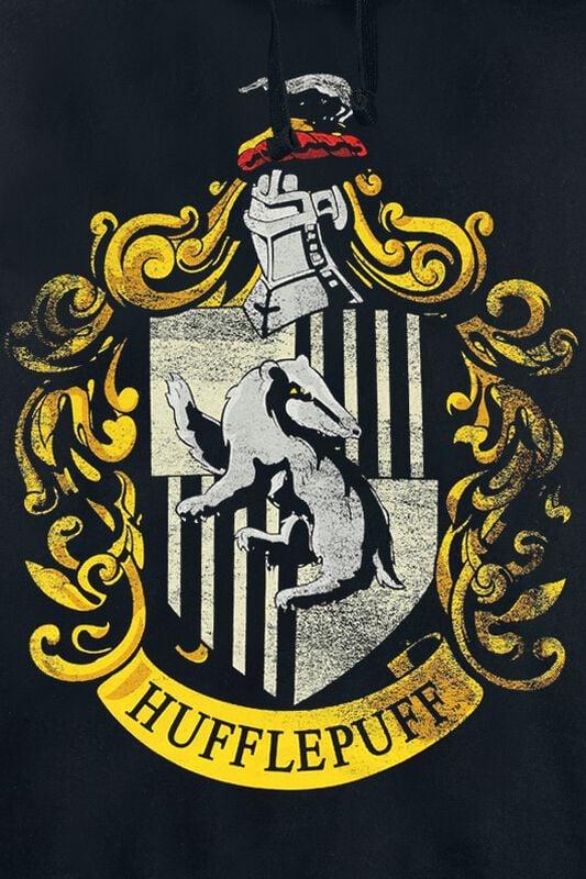 Gothicana By Emp "Hufflepuff" Hoodie Black By Harry Potter