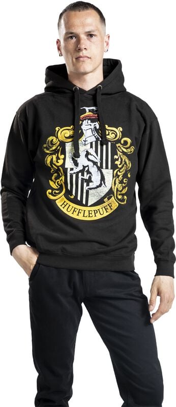 Gothicana By Emp "Hufflepuff" Hoodie Black By Harry Potter