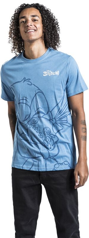 Gothicana By Emp "Hugging Stitch" T-Shirt Blue By Lilo & Stitch