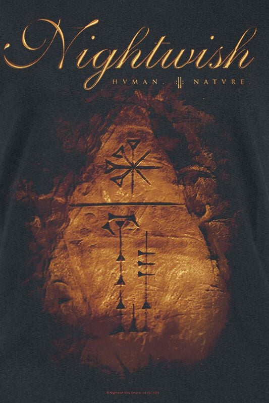 Gothicana By Emp "Human. :||: Nature." T-Shirt Black By Nightwish