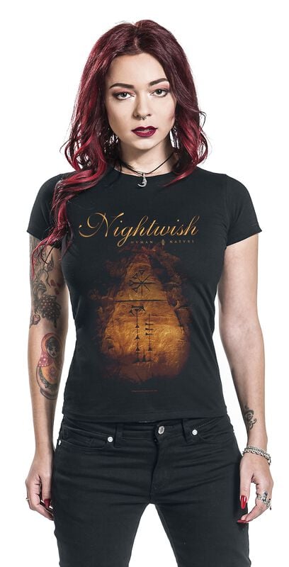 Gothicana By Emp "Human. :||: Nature." T-Shirt Black By Nightwish
