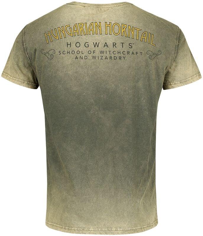 Gothicana By Emp "Hungarian Horntail" T-Shirt Green By Harry Potter