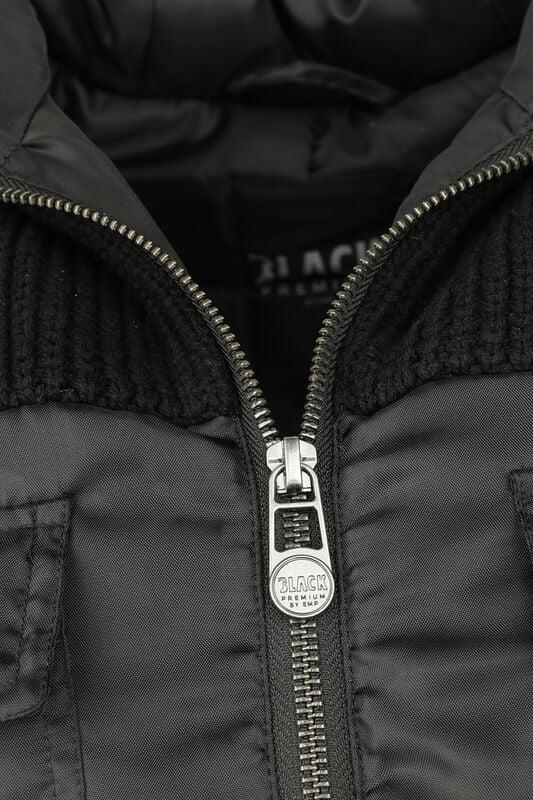 Gothicana By Emp "I'll Keep You Warm" Between-seasons Jacket Black By Black Premium By EMP