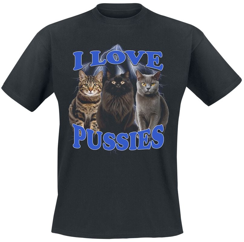 gothicana by emp "I love pussies" T-Shirt black by Tierisch