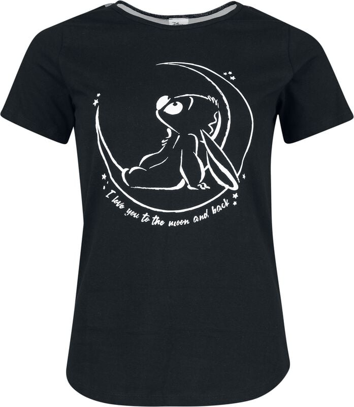 gothicana by emp "I love you to the moon and back" T-Shirt black by Lilo & Stitch