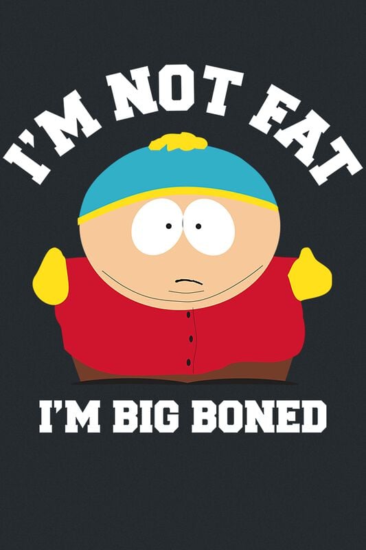 Gothicana By Emp "I'm Not Fat I'm Big Boned " T-Shirt Black By South Park