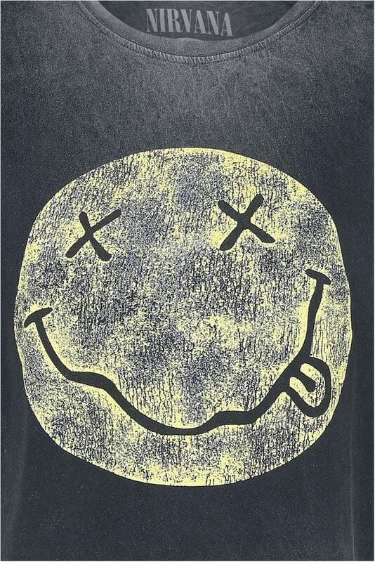 Gothicana By Emp "I'm So Happy" T-Shirt Grey By Nirvana