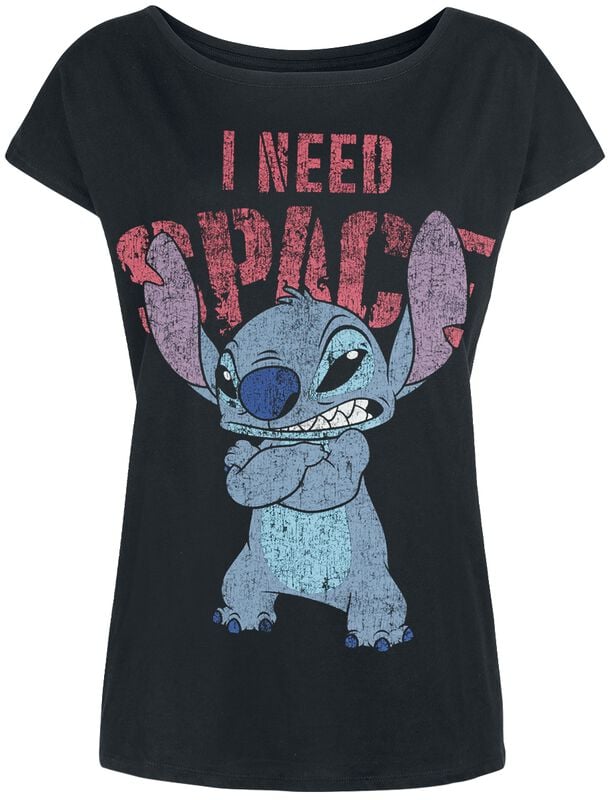 Gothicana By Emp "I Need Space" T-Shirt Black By Lilo & Stitch
