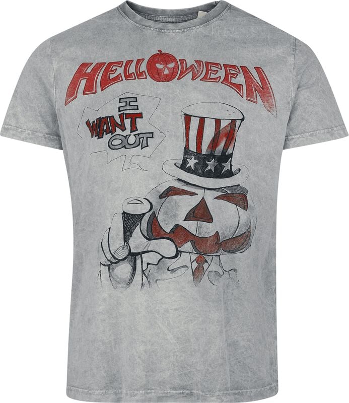 gothicana by emp "I Want Out" T-Shirt grey by Helloween