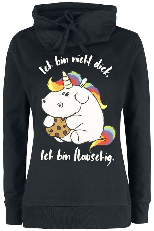gothicana by emp "‘Ich bin nicht dick. Ich bin flauschig.’" Sweatshirt black by Pummeleinhorn