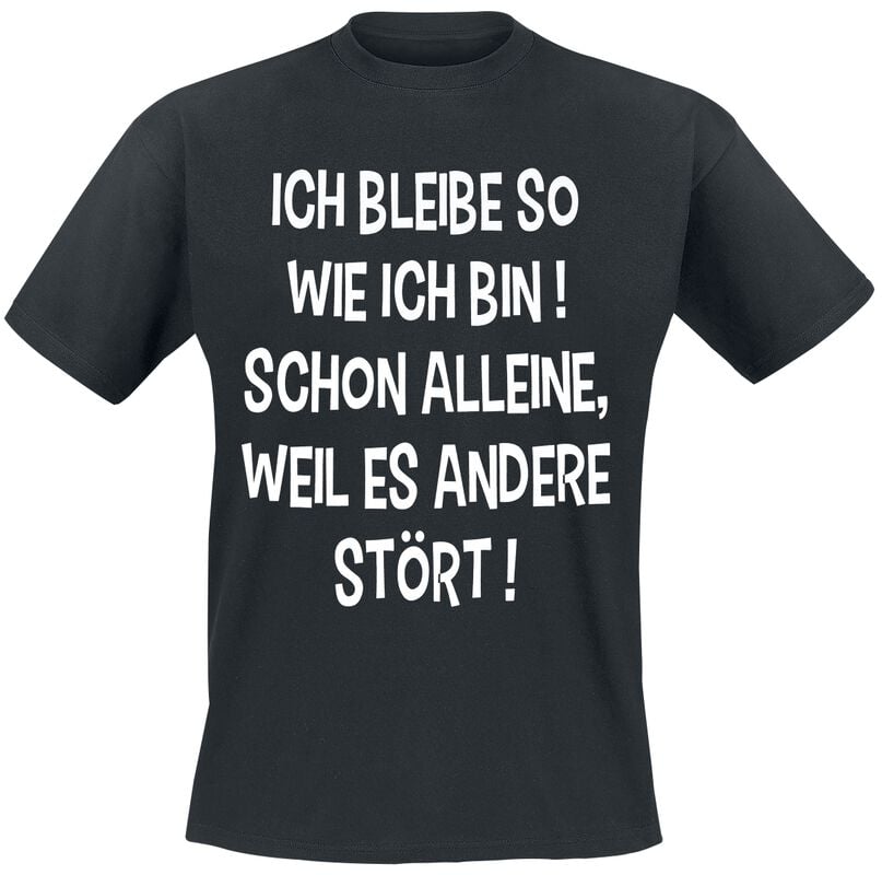gothicana by emp "Ich bleibe so wie ich bin" T-Shirt black by Slogans
