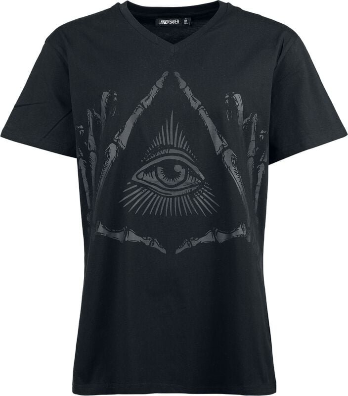 gothicana by emp "Illuminatti V-neck T-shirt" T-Shirt black by Jawbreaker