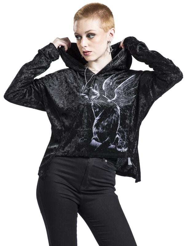 Gothicana By Emp "Iman" Hoodie Black By Alchemy England