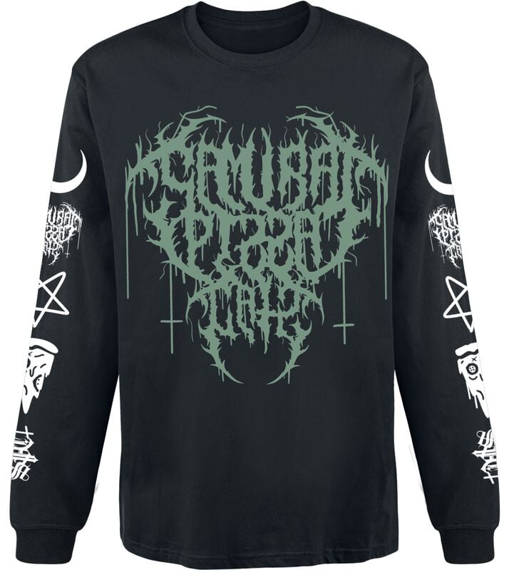 gothicana by emp "In Cats We Trust" Long-sleeve Shirt black by Samurai Pizza Cats