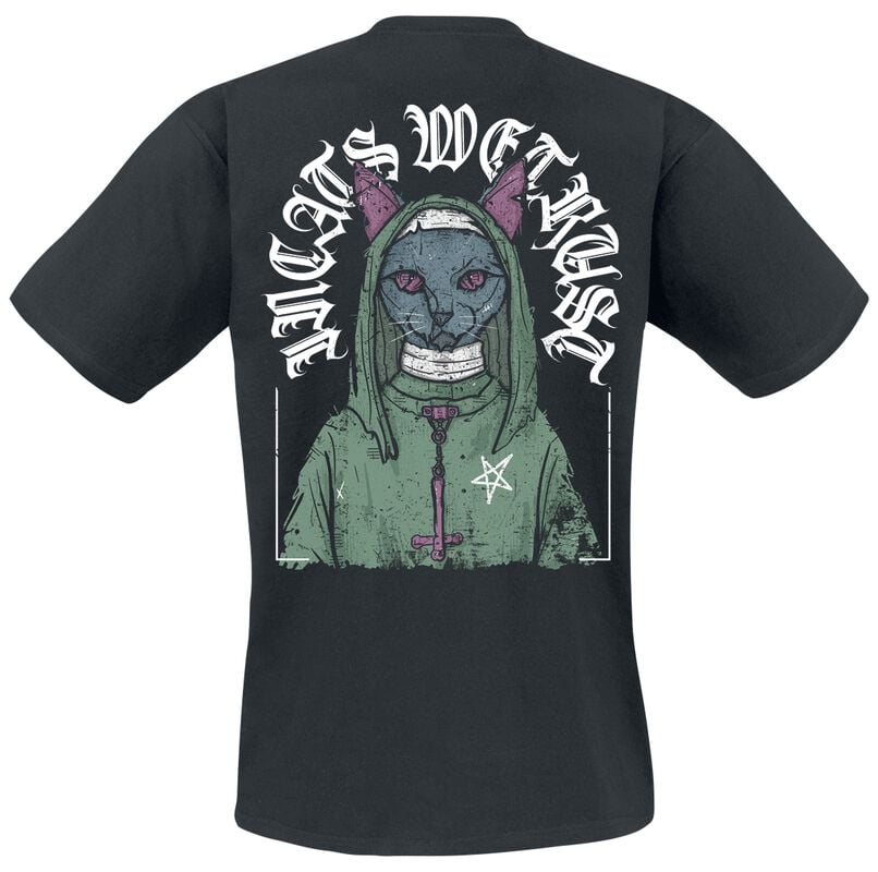 Gothicana By Emp "In Cats We Trust" T-Shirt Black By Samurai Pizza Cats