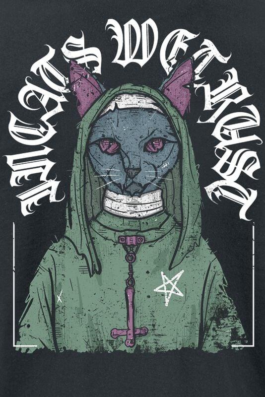 Gothicana By Emp "In Cats We Trust" T-Shirt Black By Samurai Pizza Cats