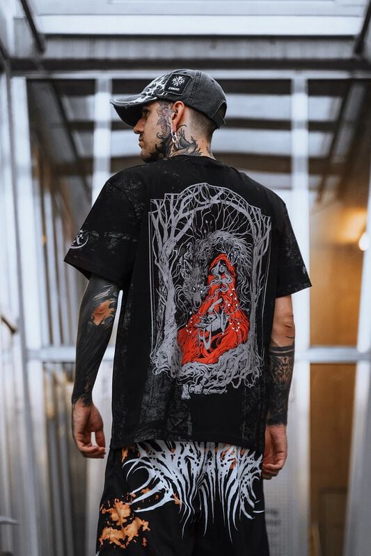 Gothicana By Emp "In The Woods - Customised Regular T-shirt (200GSM)" T-Shirt Black-grey By Stay Cold Apparel