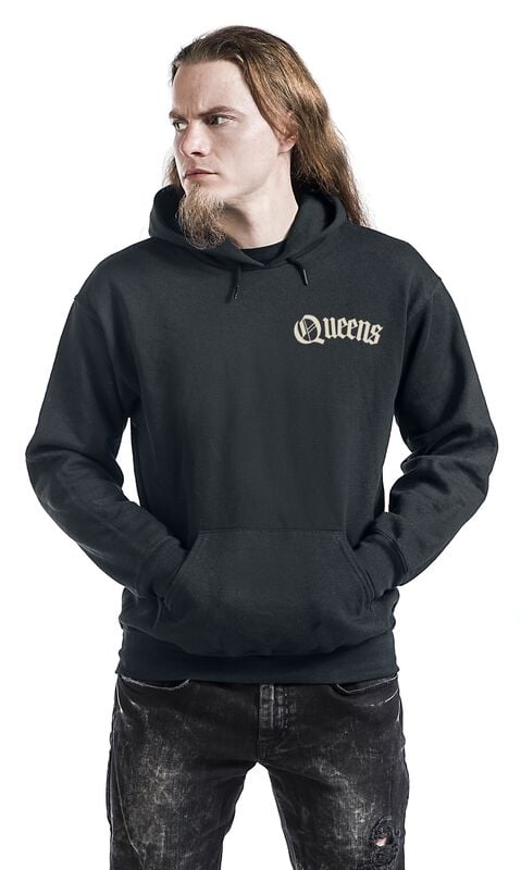 Gothicana By Emp "In Times New Roman - Floral Chains" Hoodie Black By Queens Of The Stone Age