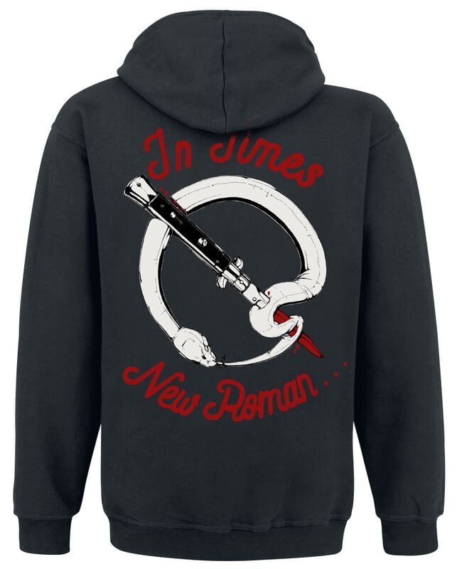 Gothicana By Emp "In Times New Roman - Snake Logo" Hoodie Black By Queens Of The Stone Age