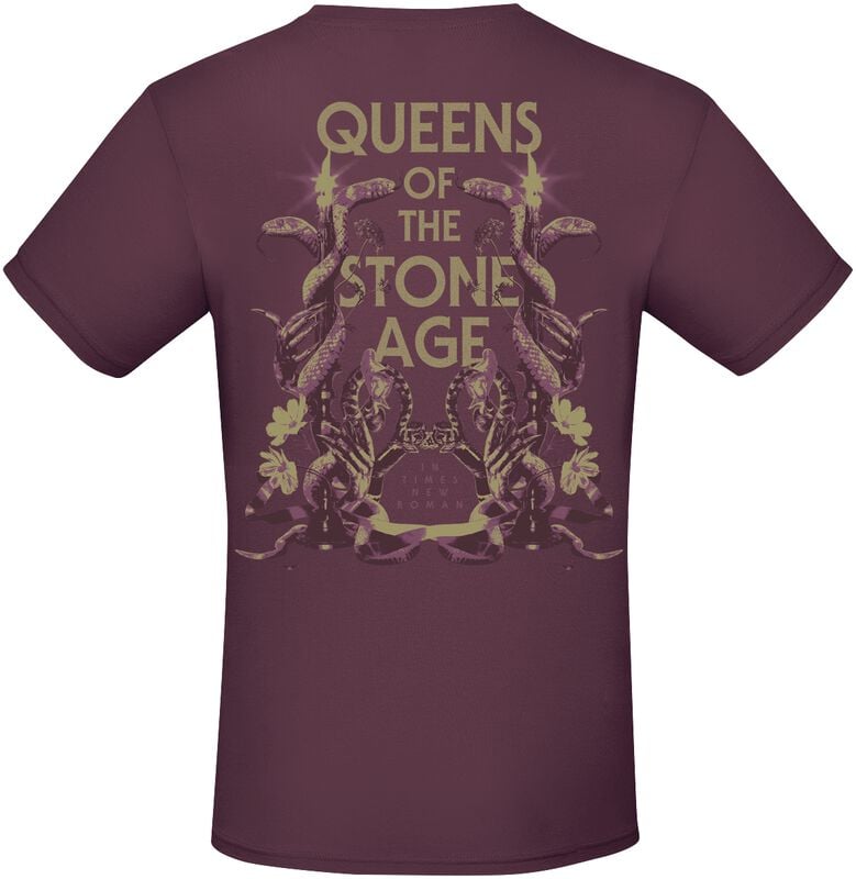 Gothicana By Emp "In Times New Roman - Snakes" T-Shirt Burgundy By Queens Of The Stone Age