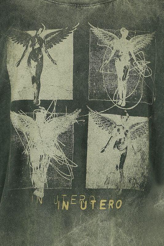 Gothicana By Emp "In Utero Collage" T-Shirt Green By Nirvana