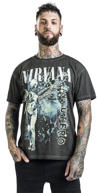 Gothicana By Emp "In Utero Vertical" T-Shirt Black By Nirvana