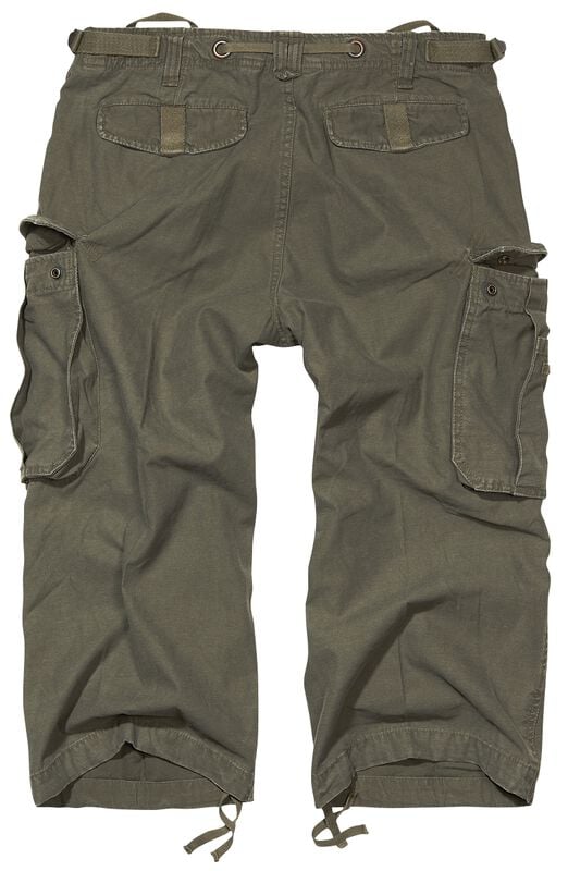 Gothicana By Emp "Industry Vintage 3/4" Shorts Olive By Brandit