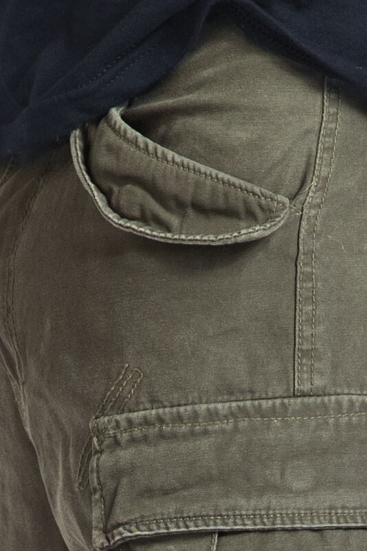 Gothicana By Emp "Industry Vintage 3/4" Shorts Olive By Brandit