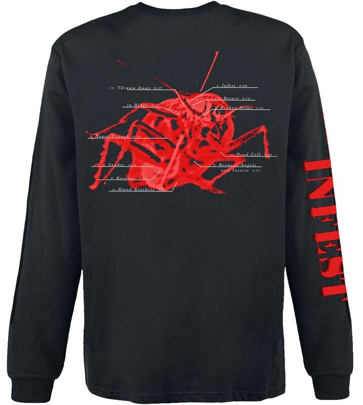 Gothicana By Emp "Infest Photo" Long-sleeve Shirt Black By Papa Roach