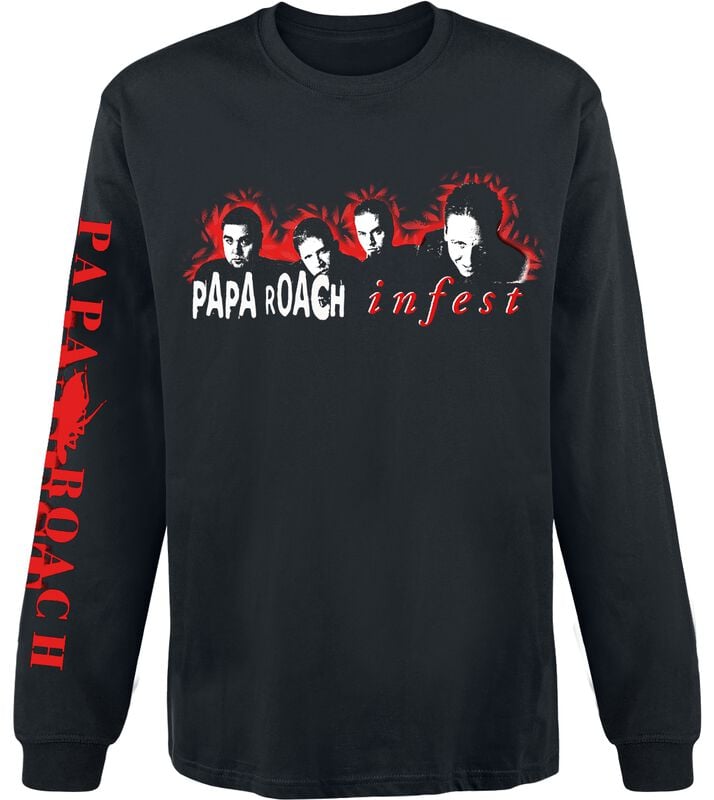 gothicana by emp "Infest Photo" Long-sleeve Shirt black by Papa Roach