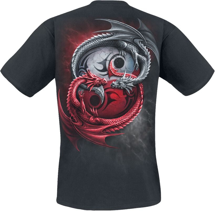Gothicana By Emp "Infinity Dragons" T-Shirt Black By Spiral