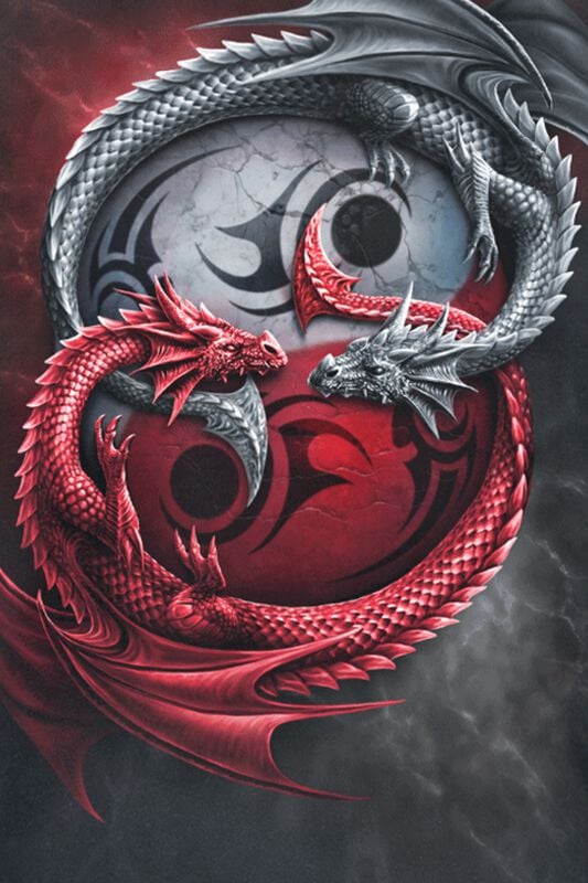 Gothicana By Emp "Infinity Dragons" T-Shirt Black By Spiral