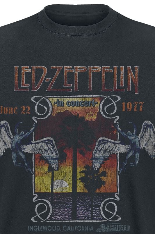 Gothicana By Emp "Inglewood" T-Shirt Black By Led Zeppelin