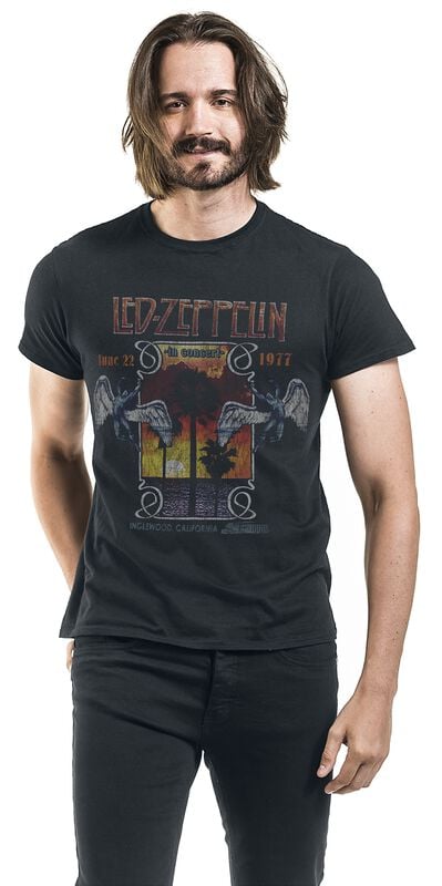 Gothicana By Emp "Inglewood" T-Shirt Black By Led Zeppelin
