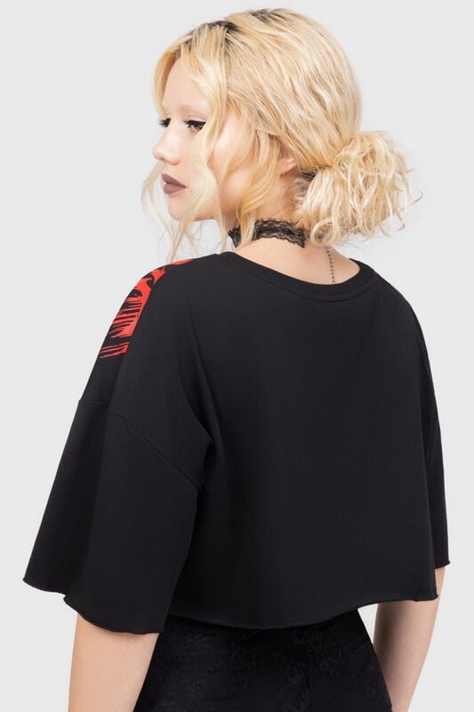 Gothicana By Emp "Ink Logo - Crop T-shirt" T-Shirt Black-red By Ice Nine Kills By Killstar