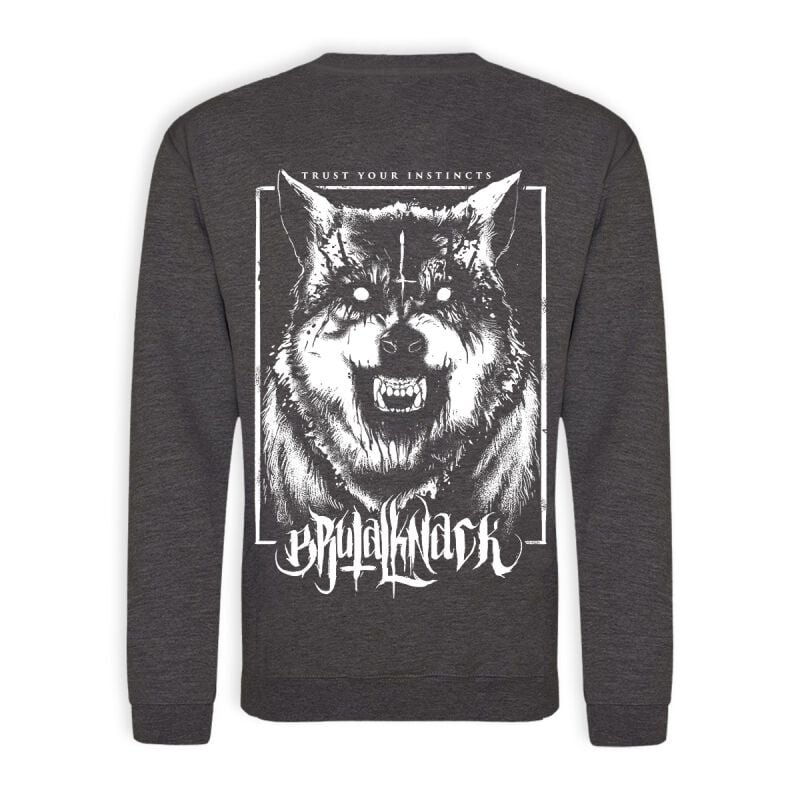 Gothicana By Emp "Instincts Crewnec" Sweatshirt Anthracite By Brutal Knack